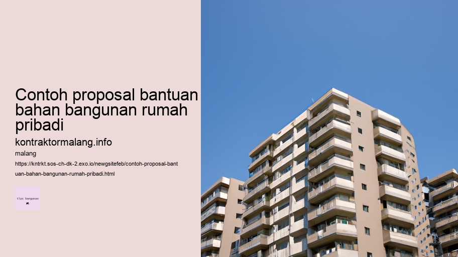 contoh proposal bantuan bahan bangunan rumah pribadi